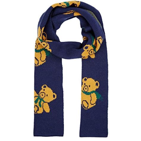 gucci teddy bear scarf